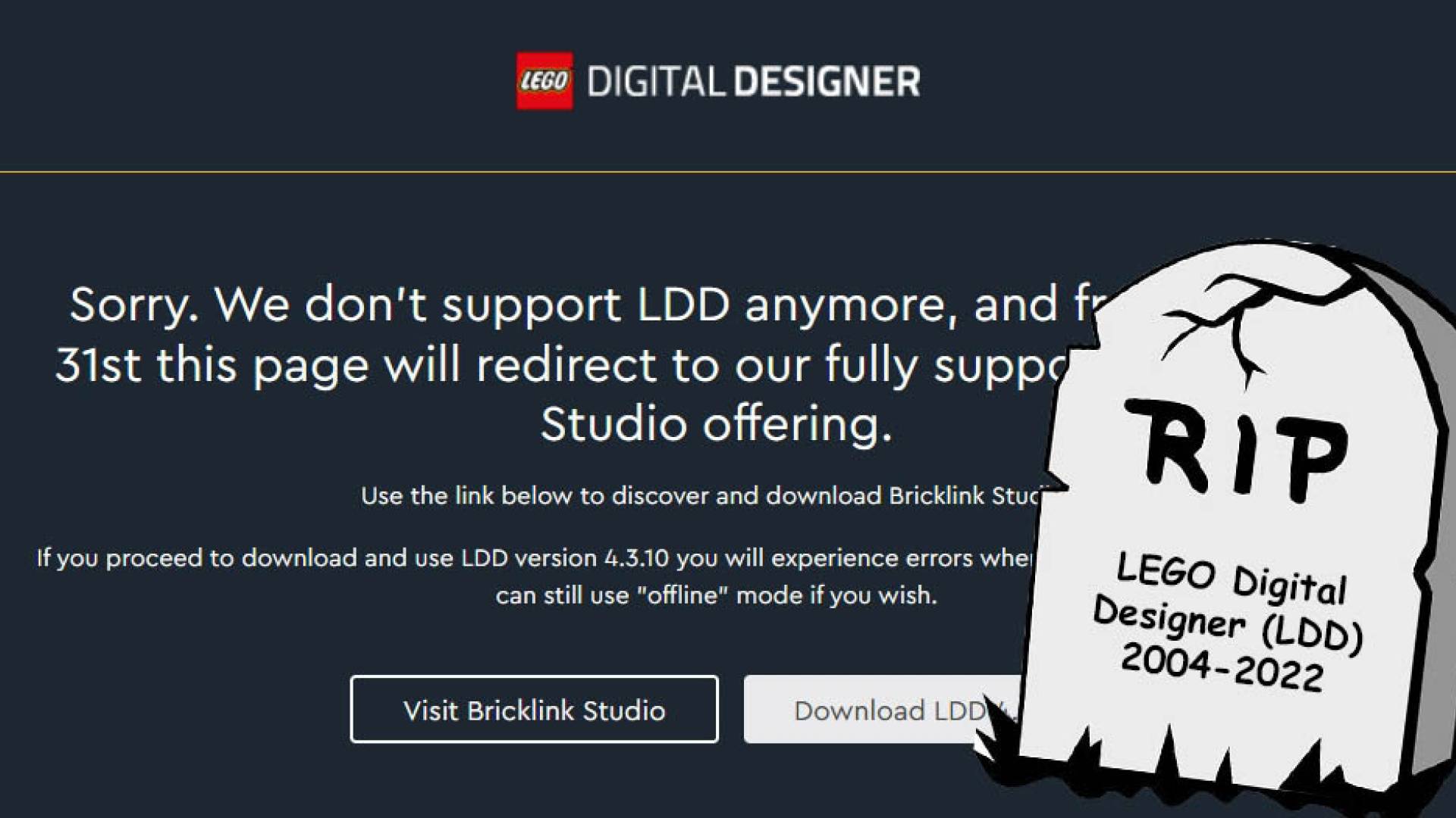 Η αντικατάσταση του LEGO Digital Designer (LDD) από το StudIO του Bricklink